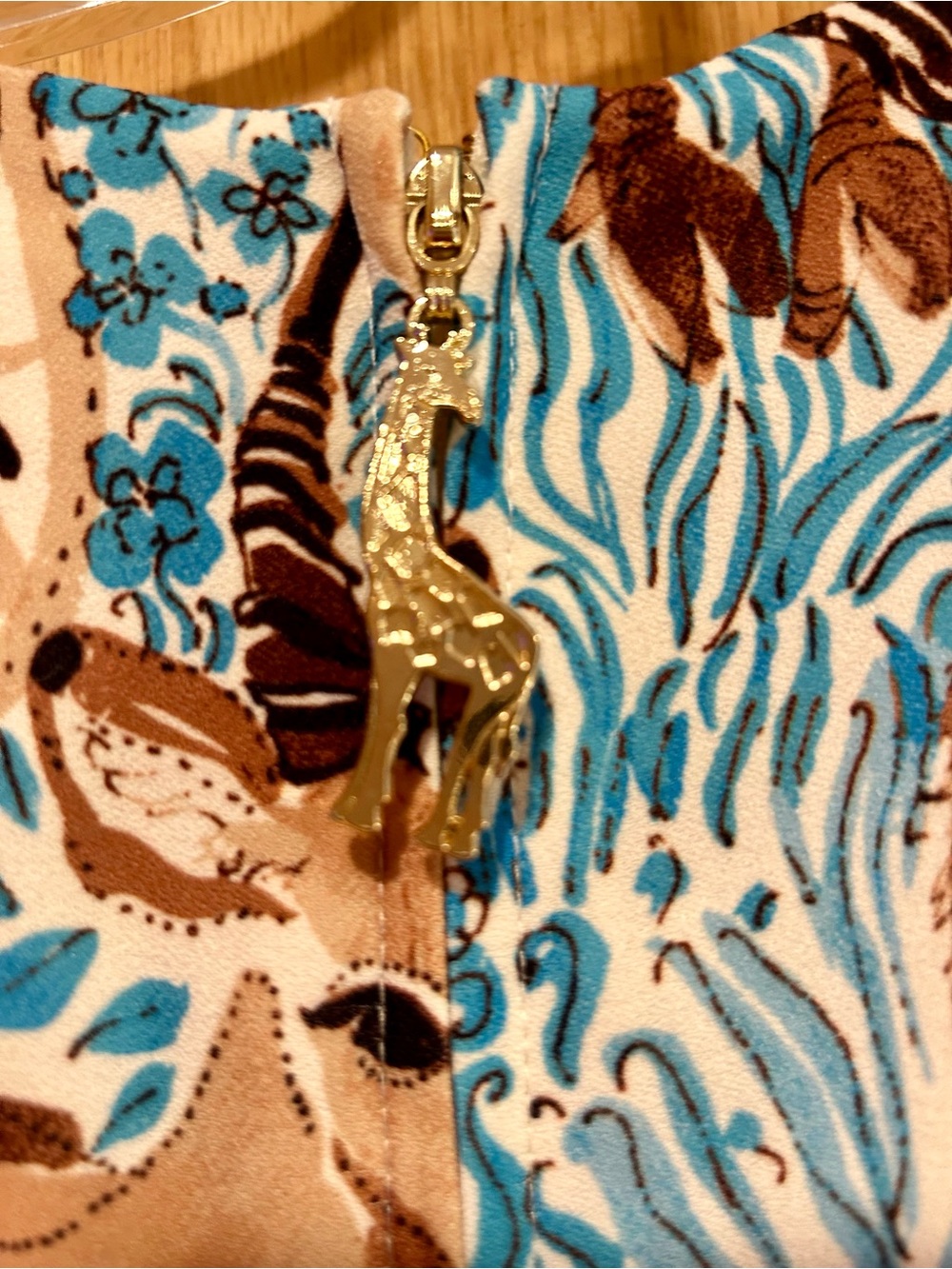 Lilly Pulitzer Edita Shift Dress Aqua Lilly’s Zoo. Size 6 - Picture 8 of 10